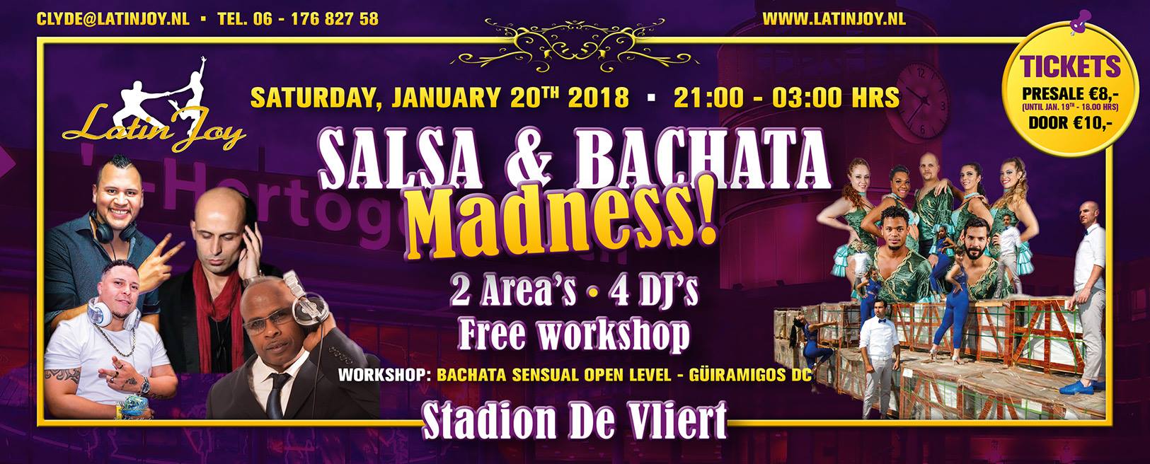 S-Hertogenbosch Salsa & Bachata Madness 20 januari 2018