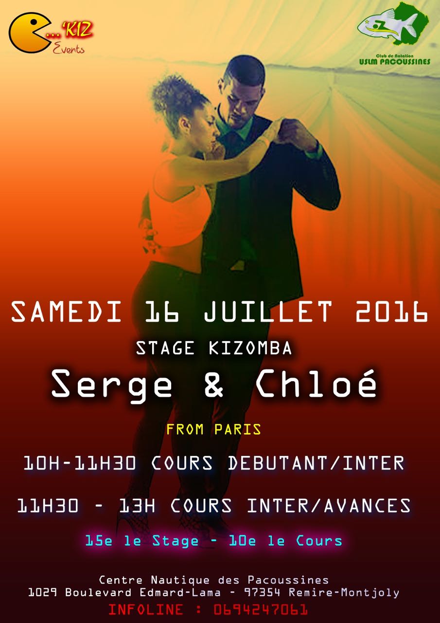 Stage de Kizomba avec Serge&Chloé( Proffs Internationaux de Paris)
