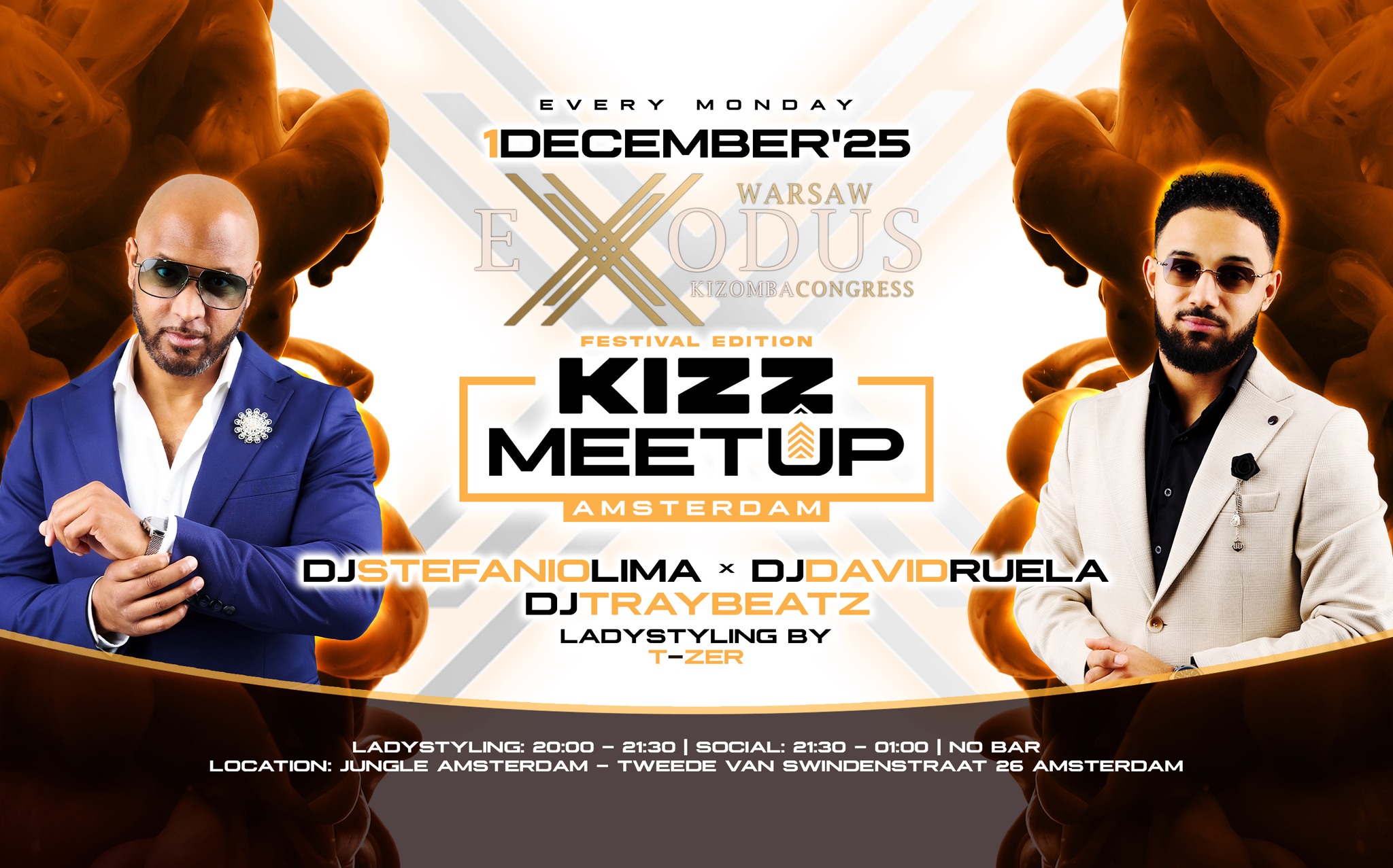 KIZZ MeetUp โFestival Editionโ: Exodus Kizomba Congress David Ruela x Stefanio Lima x Traybeatz