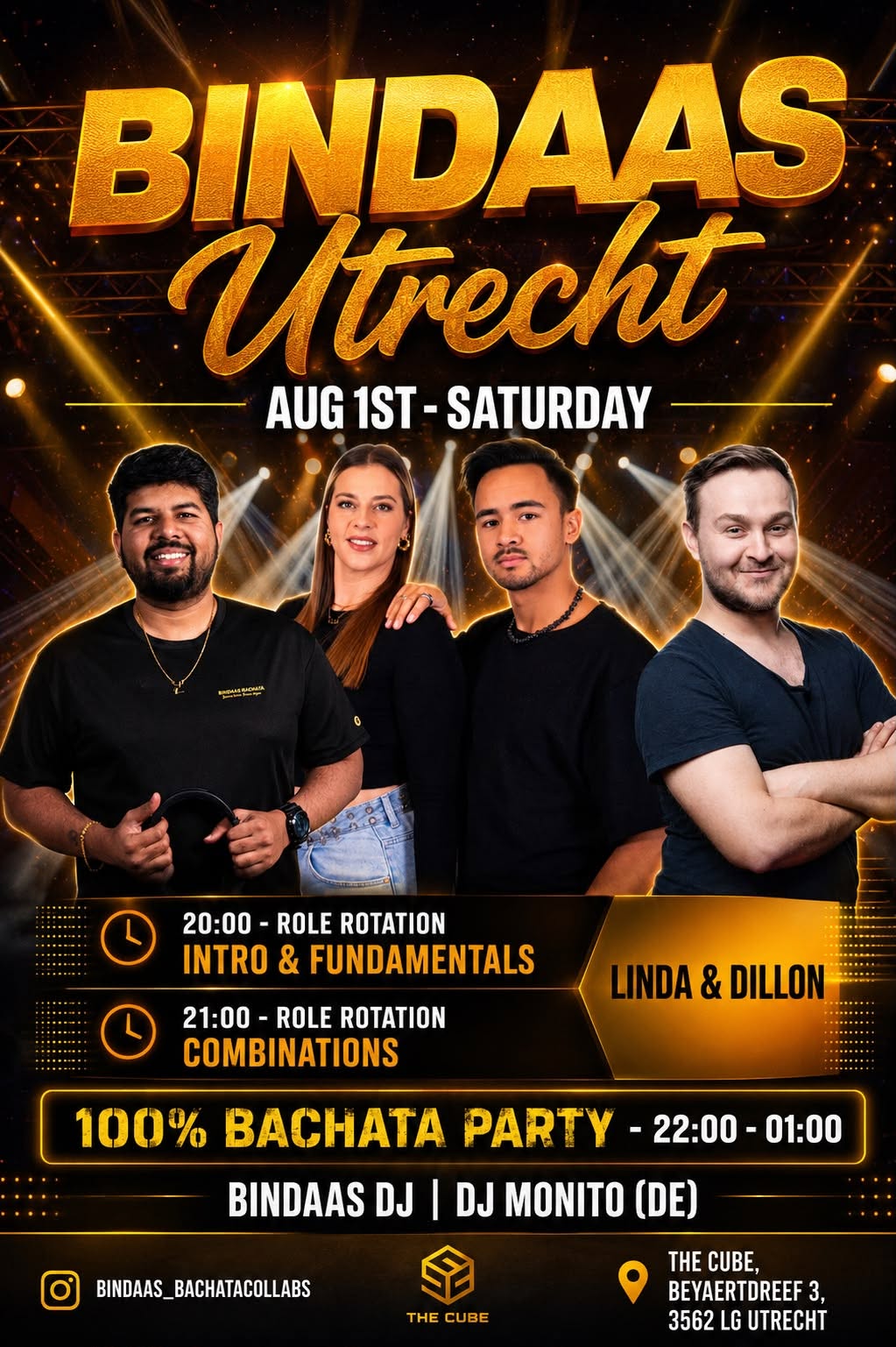 BINDAAS UTRECHT 2026 - 100% TOP MONTHLY BACHATA EVENT