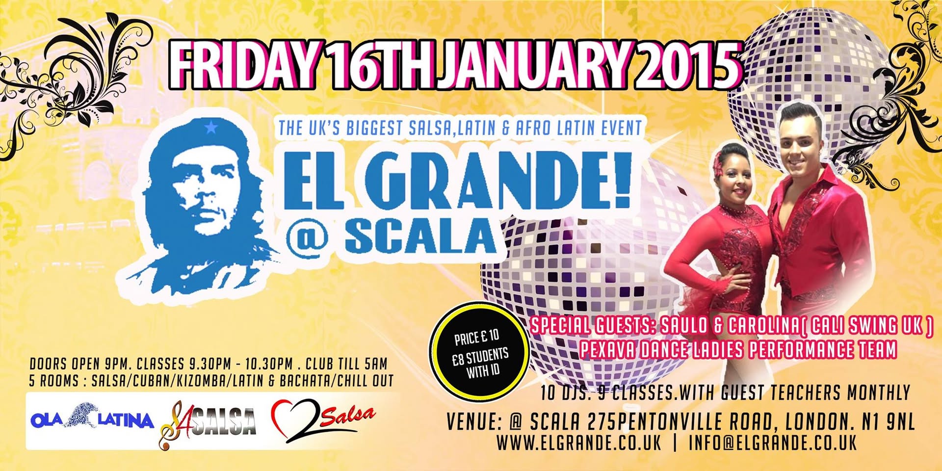 EL GRANDE - THE JANUARY EDITION - Friday 16th January.Doors open 9pm, classes 9.30pm - 10.30pm, club till 5am