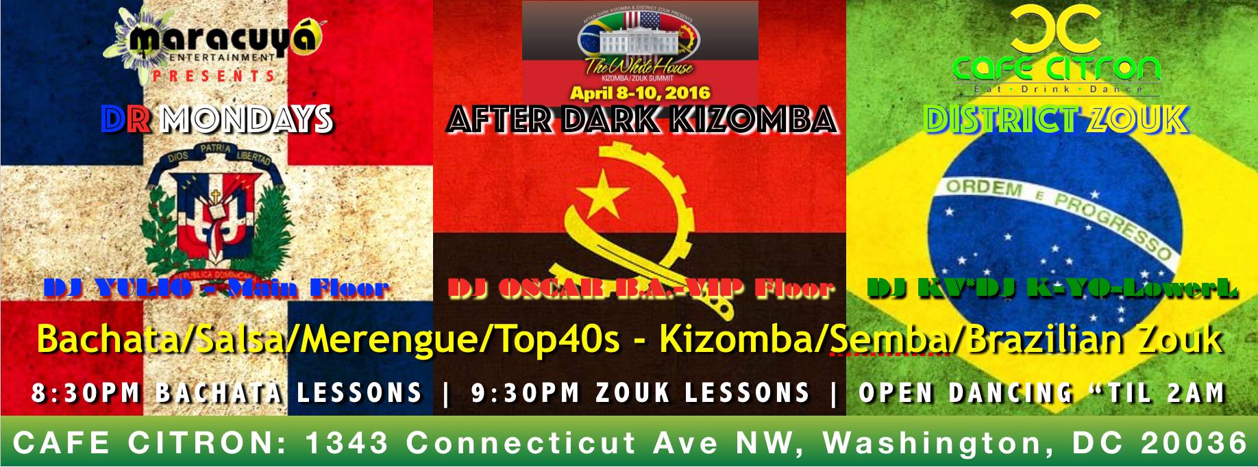 THE WHITE HOUSE KIZOMBA ZOUK SUMMIT OFFICIAL AFTER PARTY (3 DJs, 3 Floors, 3 Bars, 3 worlds)