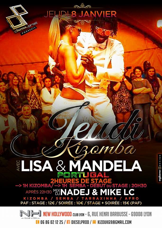 SOIREE KIZOMBA #JEUDI KIZOMBA avec LISA et MANDELA au N.H