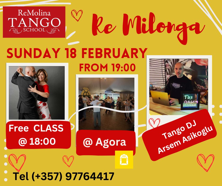 Re Milonga Sunday + FREE Tango class Sunday 18 February