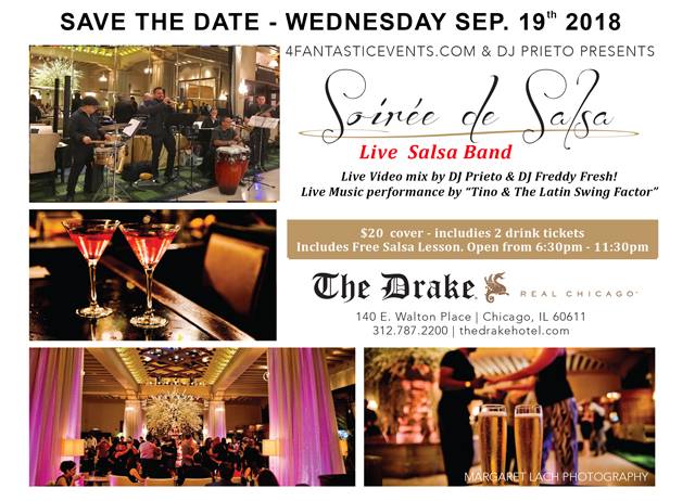 Live Band Soirée de Salsa at The Drake Hotel (Include 2 Drinks)