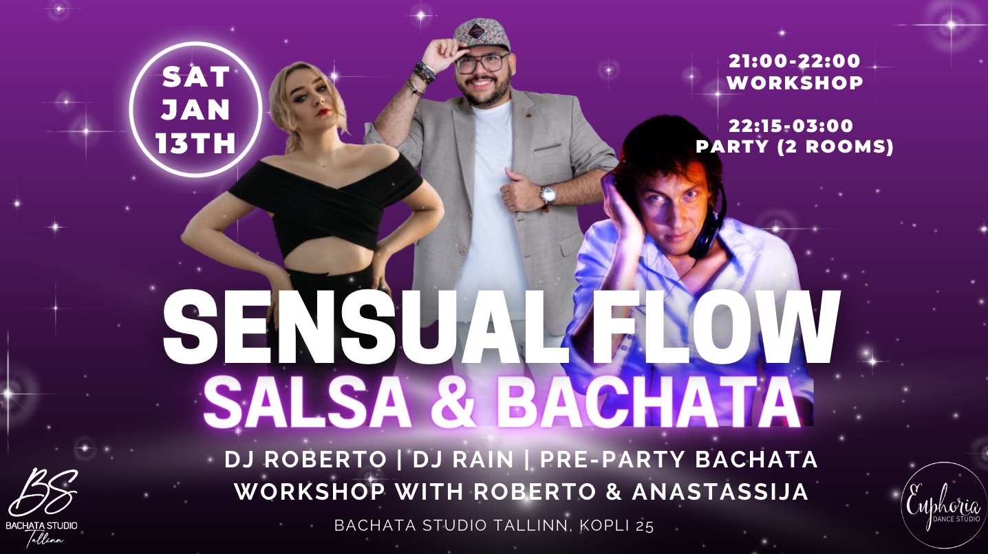 ๐ Sensual Flow - Salsa & Bachata party, Jan 13 โจ