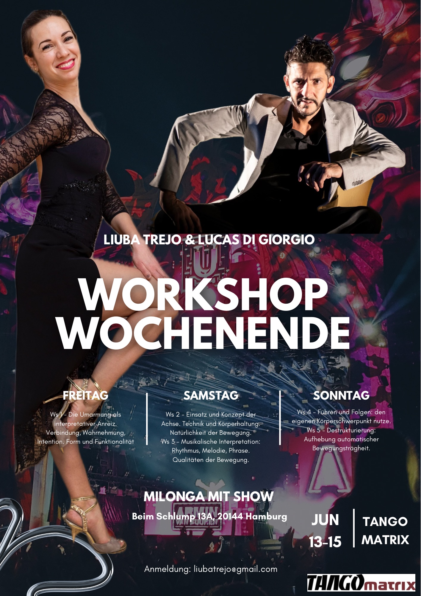 Workshop Wochenende mit Liuba Trejo&Lucas di Giorgio 🌹13-15 Juni🌹