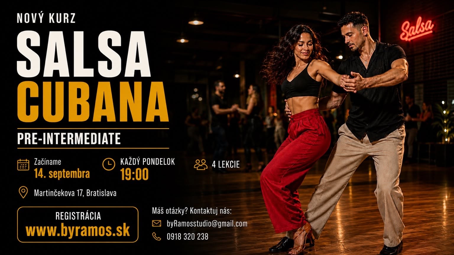 Nový Kurz Salsa Cubana - Pre - Intermediate