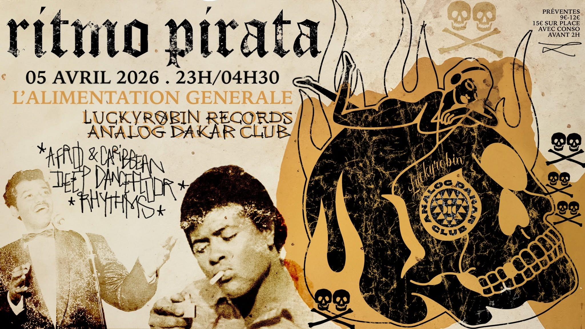 Ritmo Pirata - Luckyrobin Records Invite Analog Dakar Club