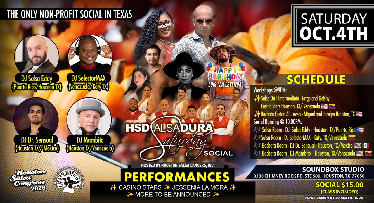 October Salsadura Saturday Social