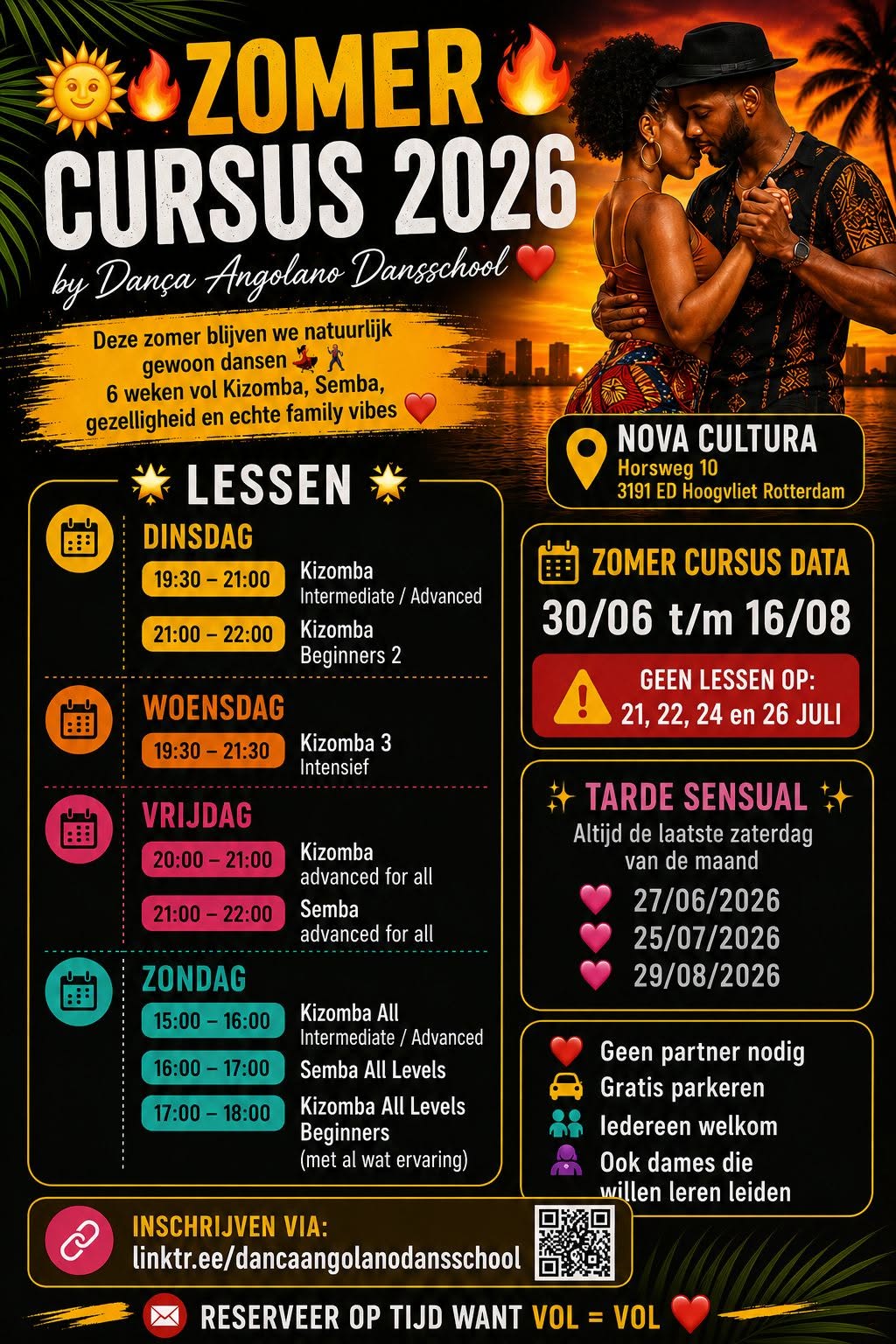 Zomer Cursus Kizomba & Semba 2026