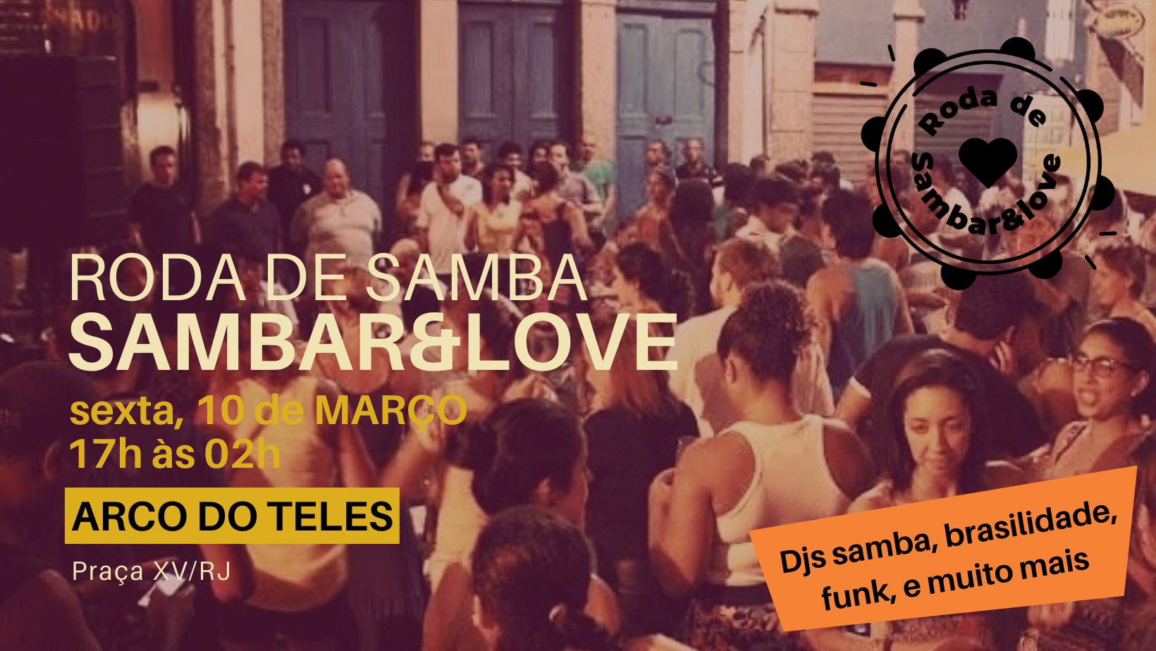 Quintal do Teles apresenta Samba do Teles com SAMBAR&LOVE + Djs