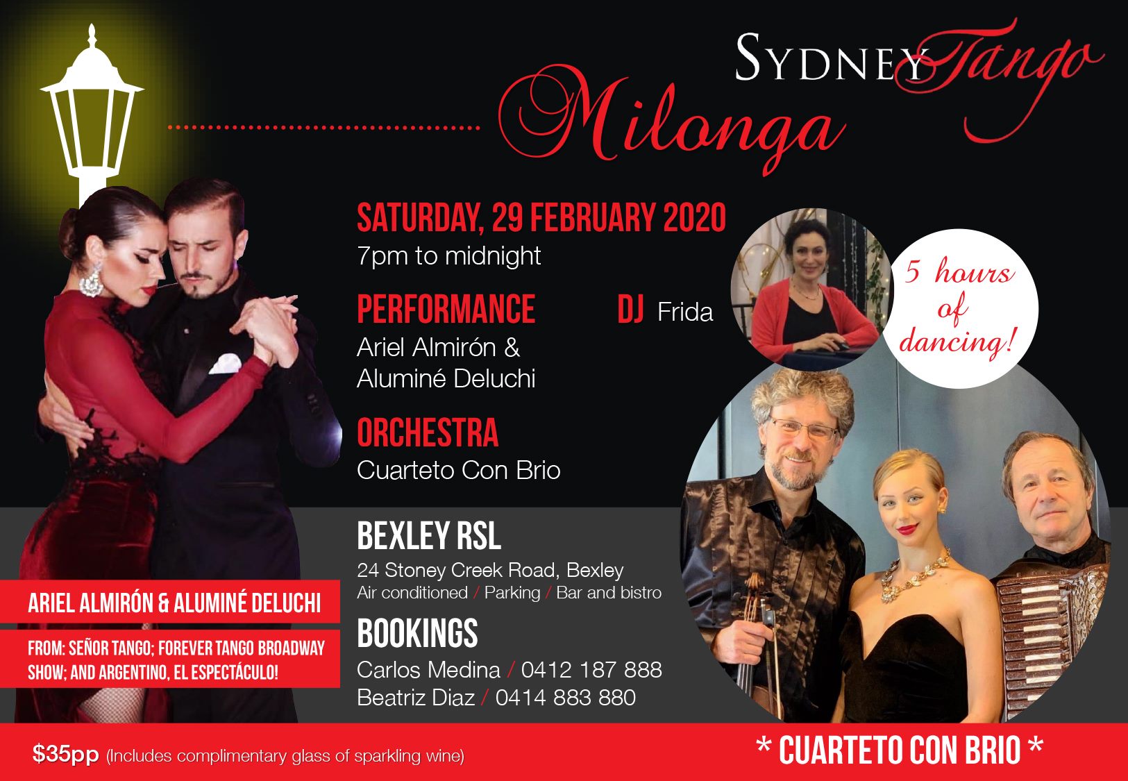 Sydney Tango Milonga 29 February 2020