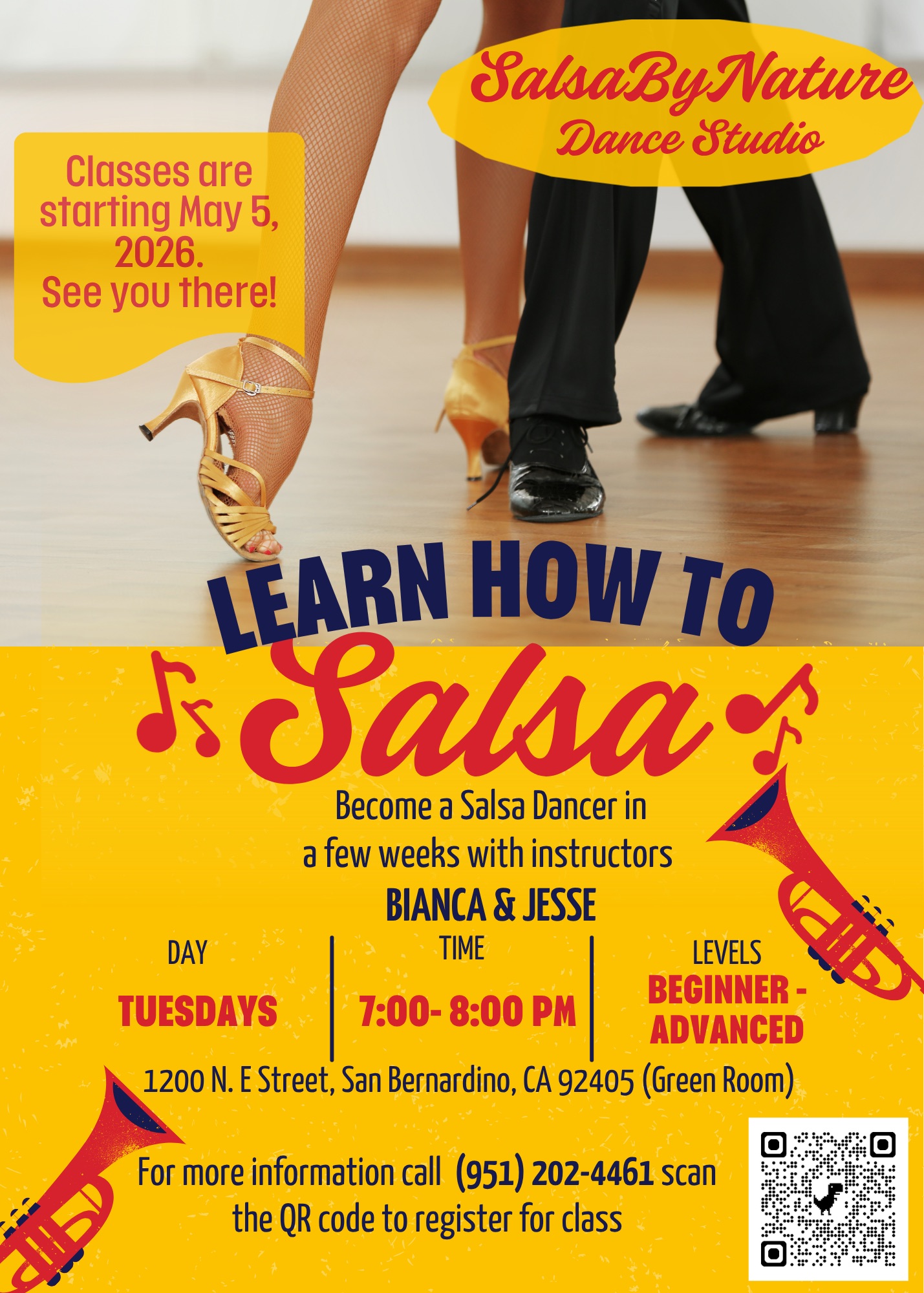 New Salsa classes in San Bernardino