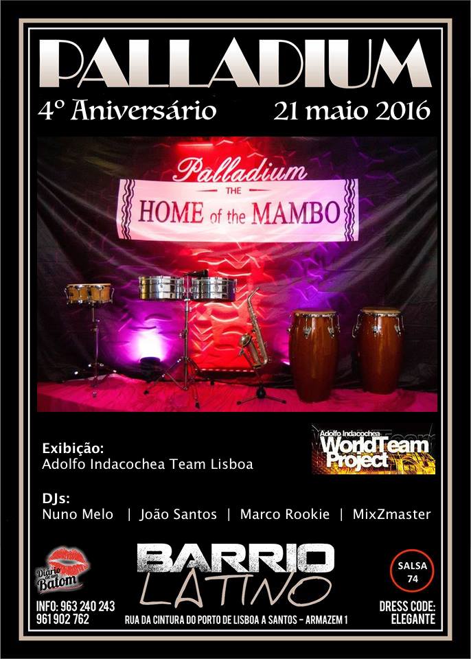 HOJE!!! 4º Aniversário Palladium Night - 21 DE MAIO - DRESS CODE ELEGANTE
