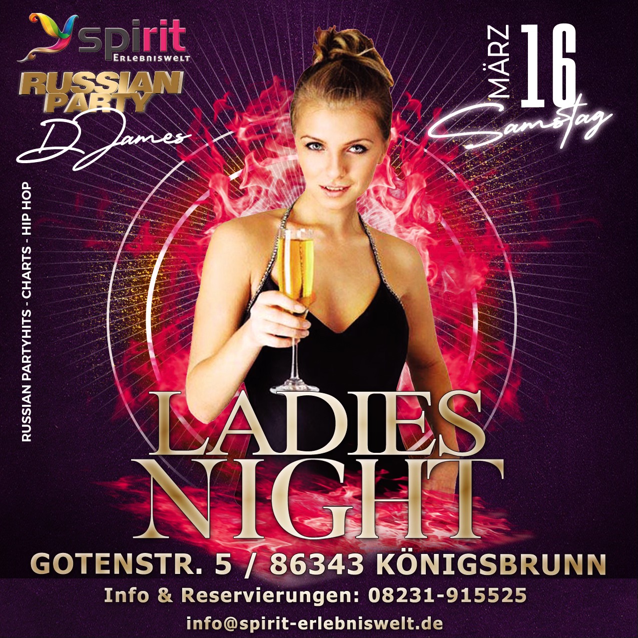 SA. 16.03.2024 SPIRIT RUSSIAN PARTY LADIES NIGHT