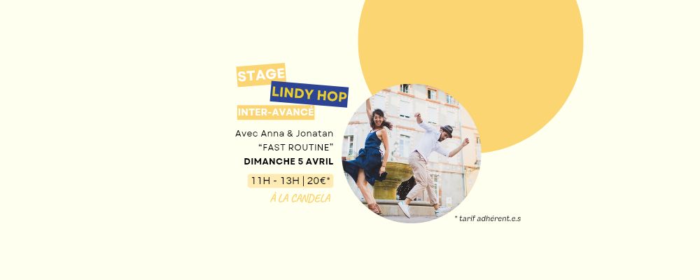 Stage de LINDY HOP Fast tempo inter et +