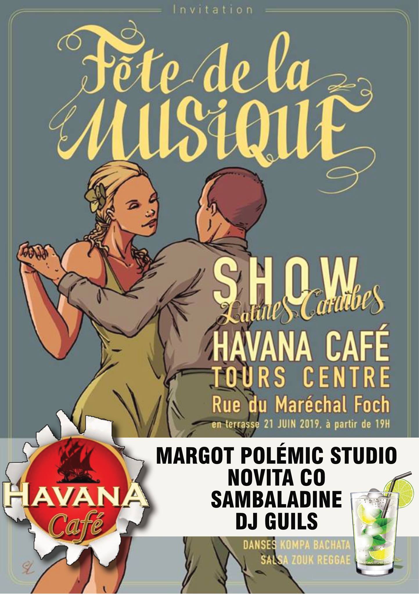 Fête de la musique au Havana Café (ambiance latine)