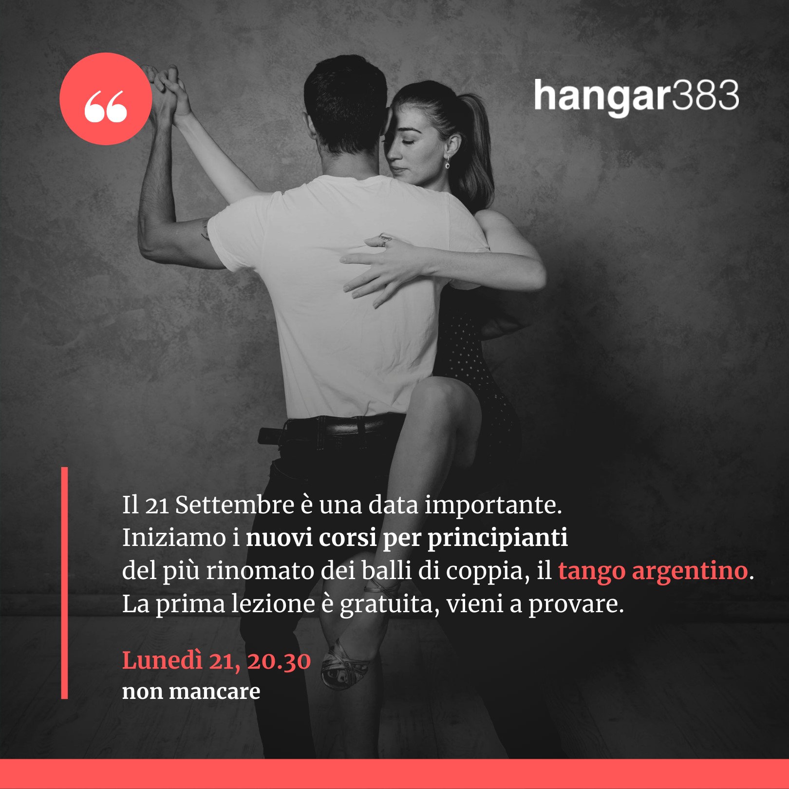 Lezione prova gratuita di Tango Argentino