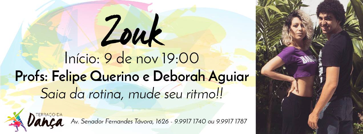 Mude seu Ritmo - Zouk com Felipe Querino e Deborah Aguiar