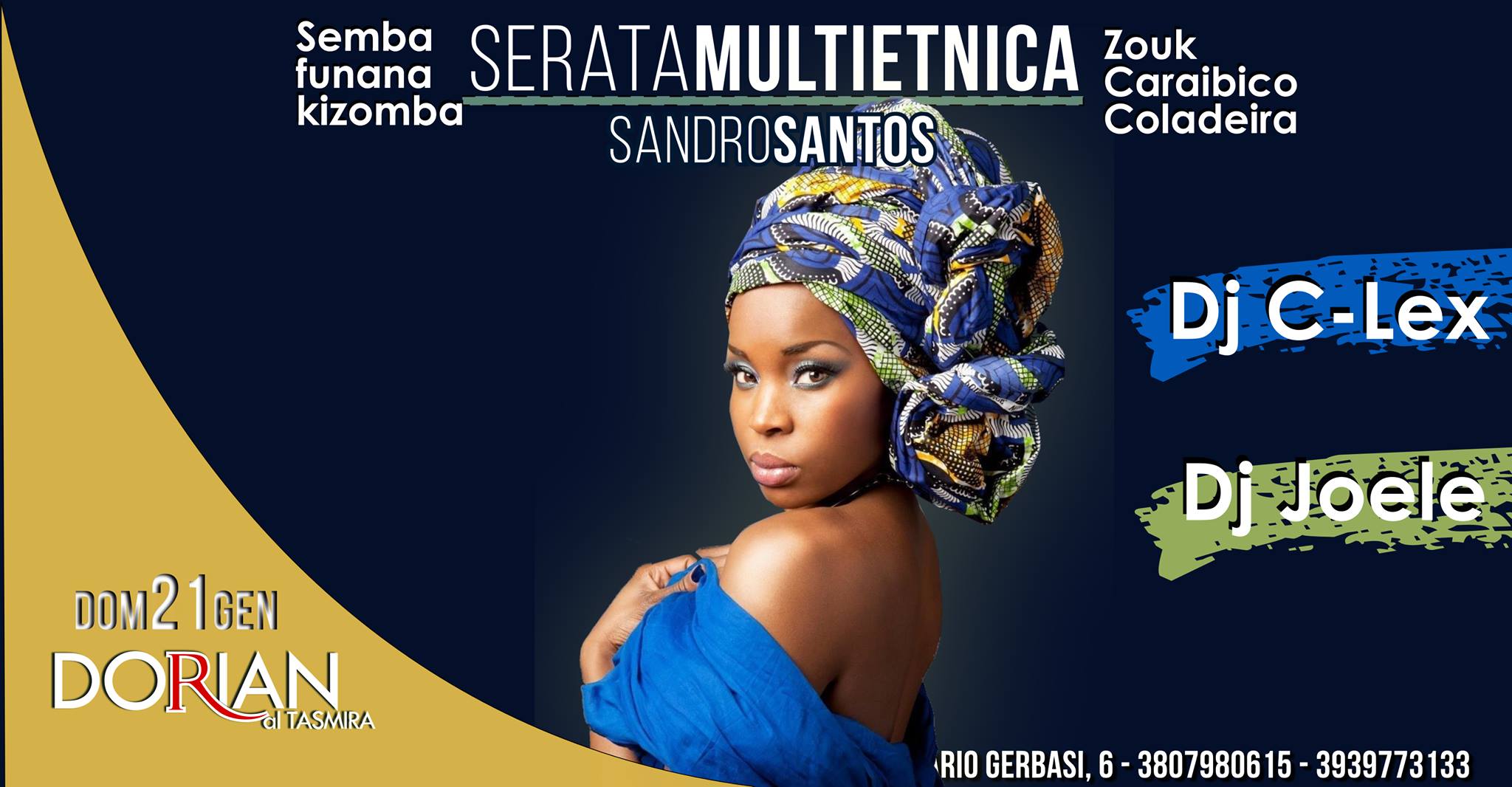 Serata MultiEtnica - Kizomba Caraibico Semba con Sandro Santos