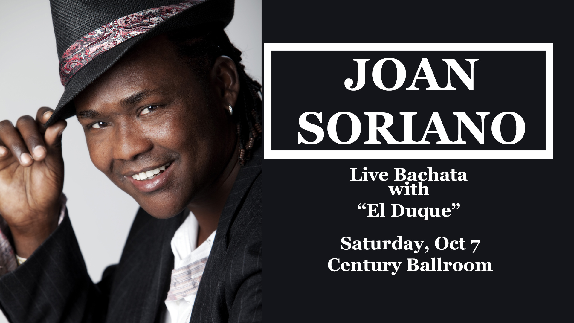 LIVE Bachata Music with Joan Soriano "El Duque"