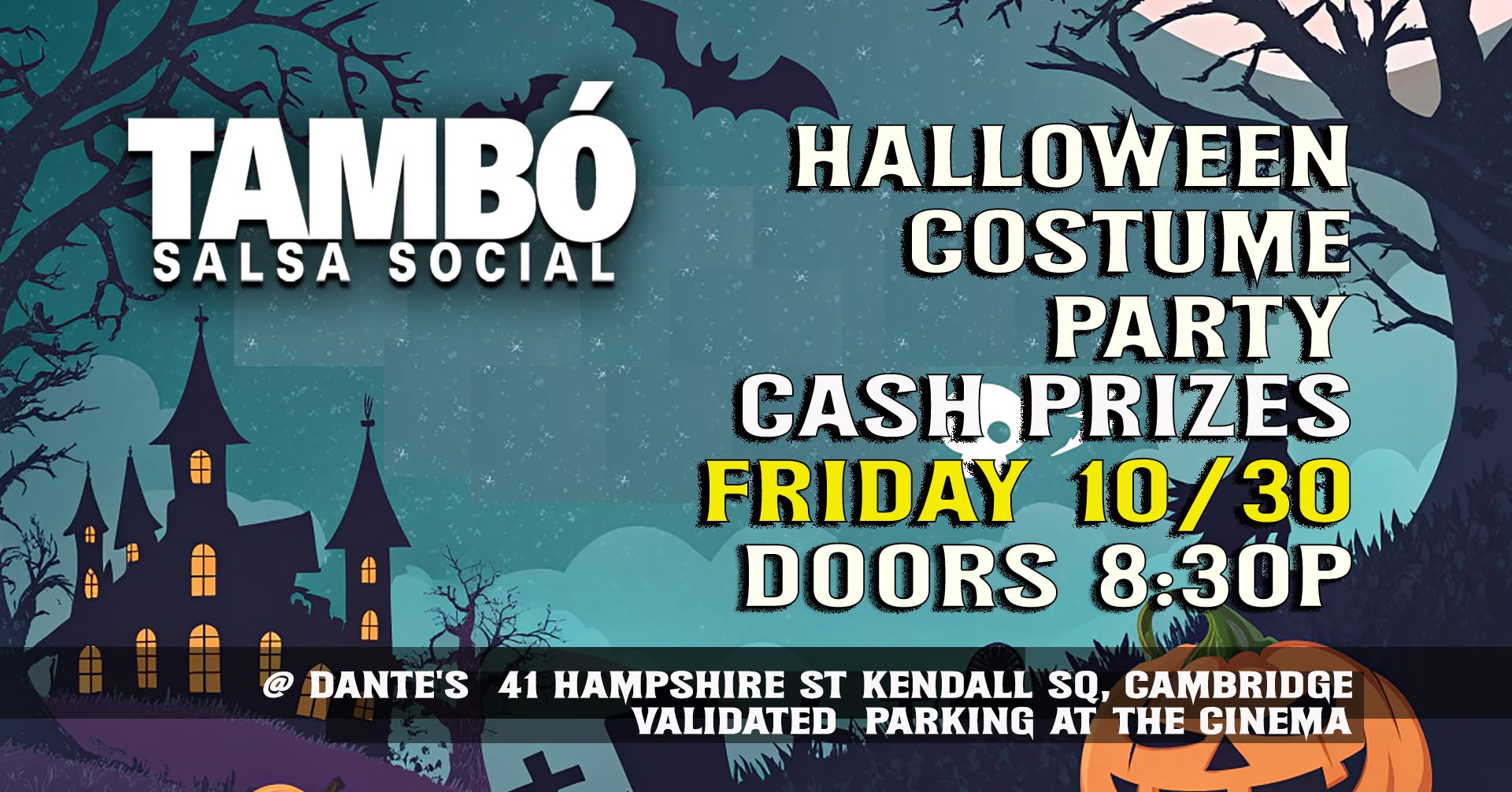 Halloween Salsa Bachata Costume Party, Friday 10 30
