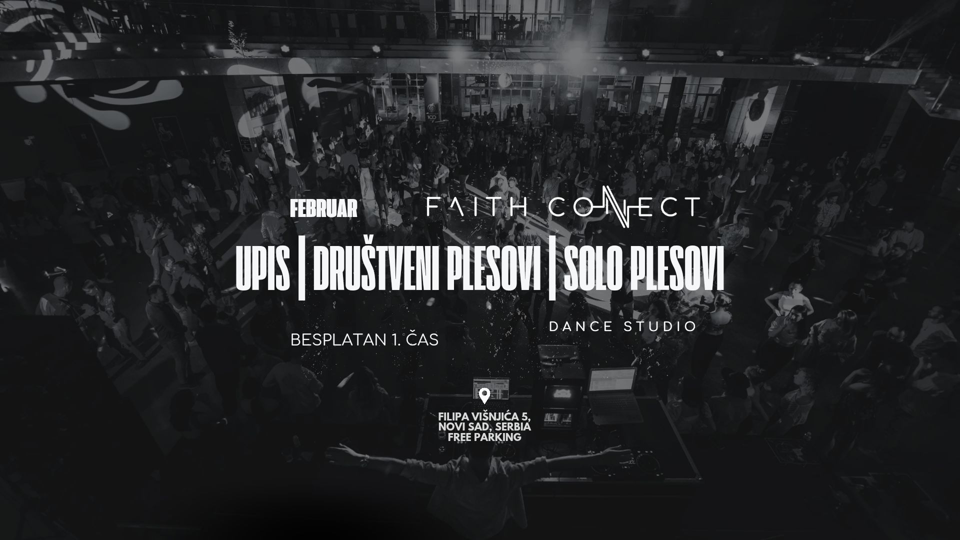 FEBRUARSKI UPIS društveni i solo plesovi Faith Connect Dance Studio Novi Sad PLES