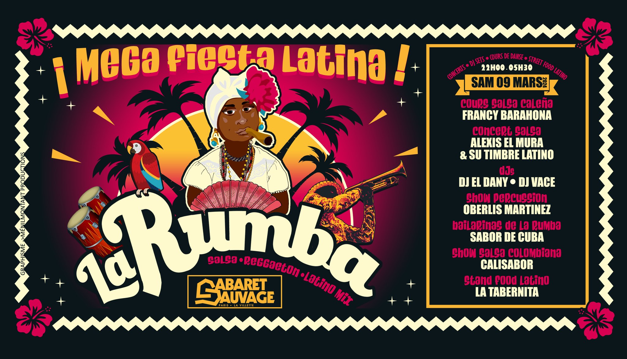 🌺 La Rumba ¡ Mega Fiesta Latina ! au Cabaret Sauvage 🎪 Concert Alexis El Mura & su Timbre Latino