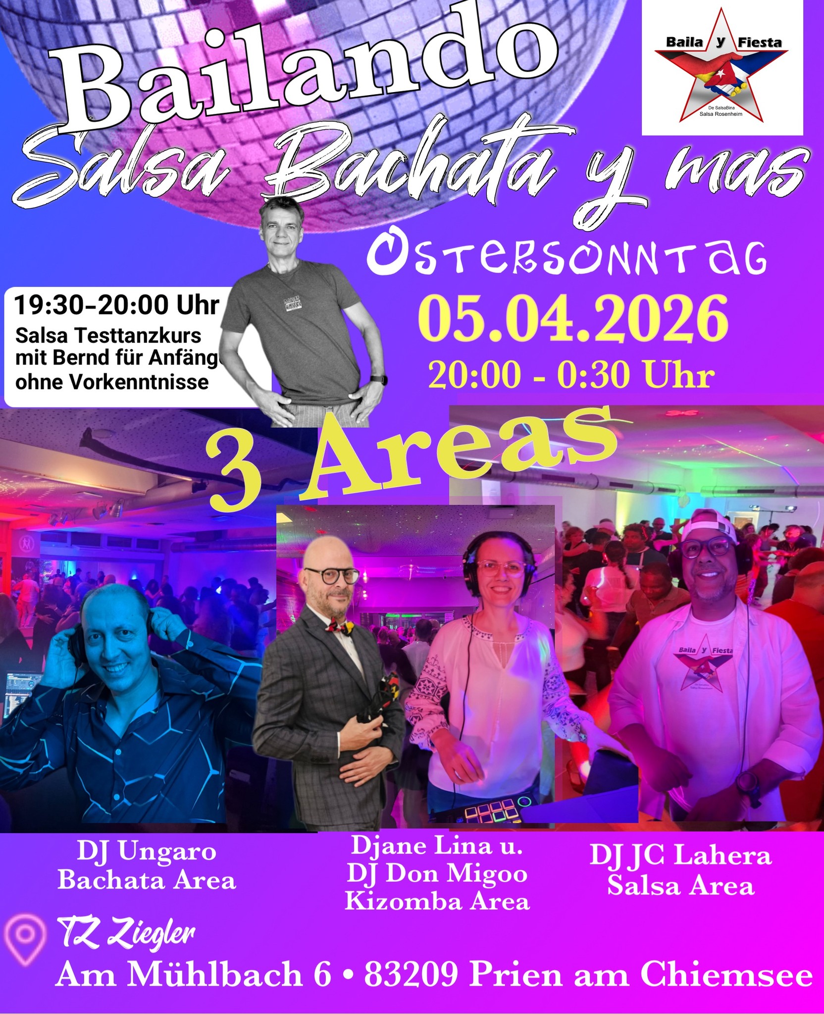 Bailando Salsa Bachata y mas am Chiemsee