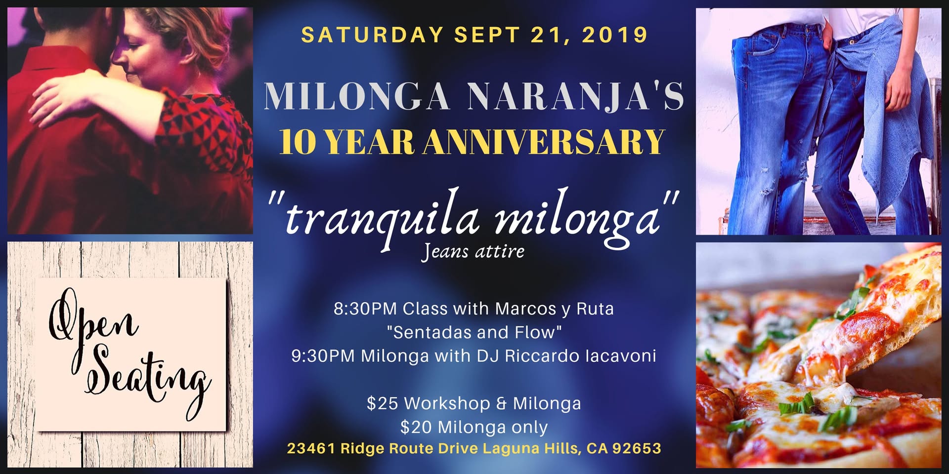 Milonga Naranja's 10 year anniversary "Tranquila"