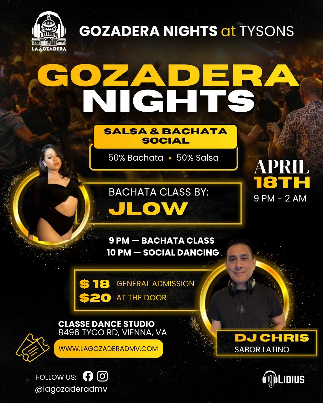 GOZADERA NIGHTS at Tysons Salsa & Bachata Social