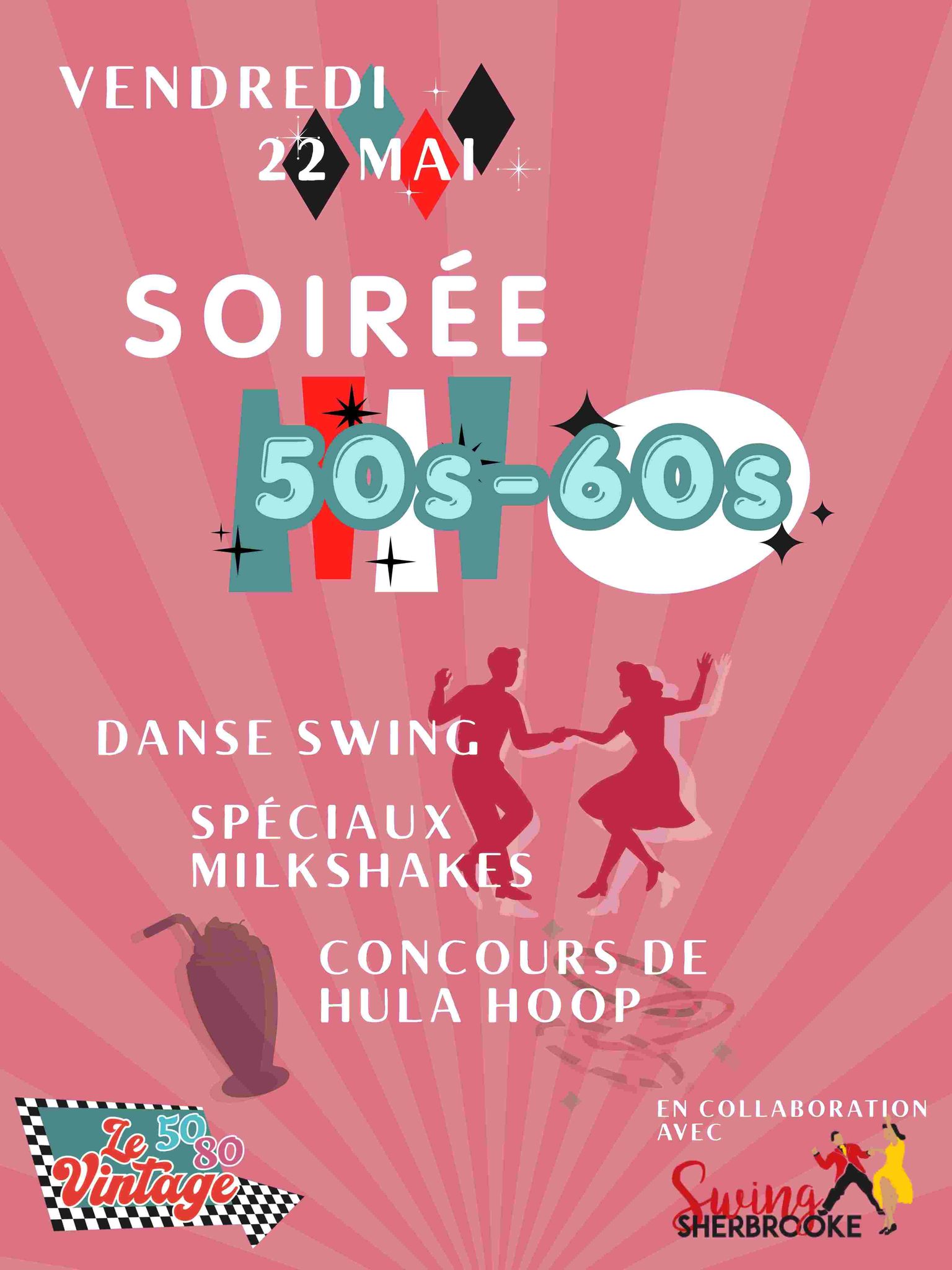 Soirée Années 50 et 60 au Vintage 5080 !