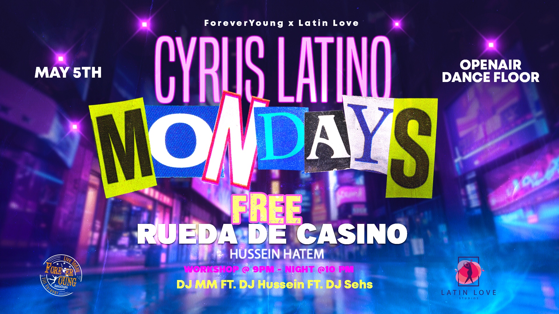 Cyrus Latino Mondays - Free Rueda de casino workshop
