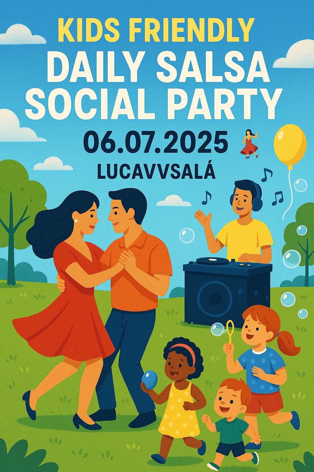 Kids Friendly Daily Salsa Social Party