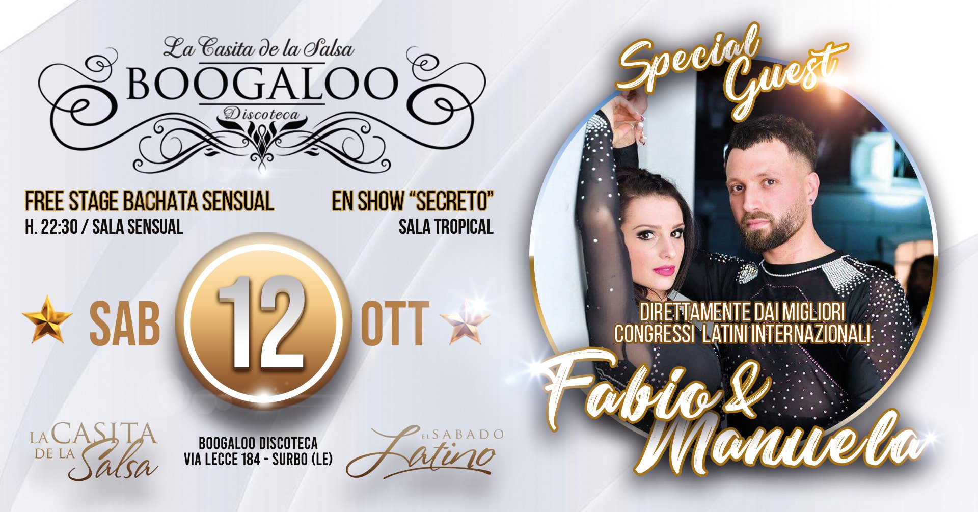 Fabio & Manuela Boogaloo "El Sabado Latino" 12 Ottobre 2019