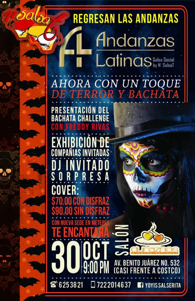 ANDANZAS LATINAS-HALLOWEEN SALSABACHATERO CON N'SALSA T