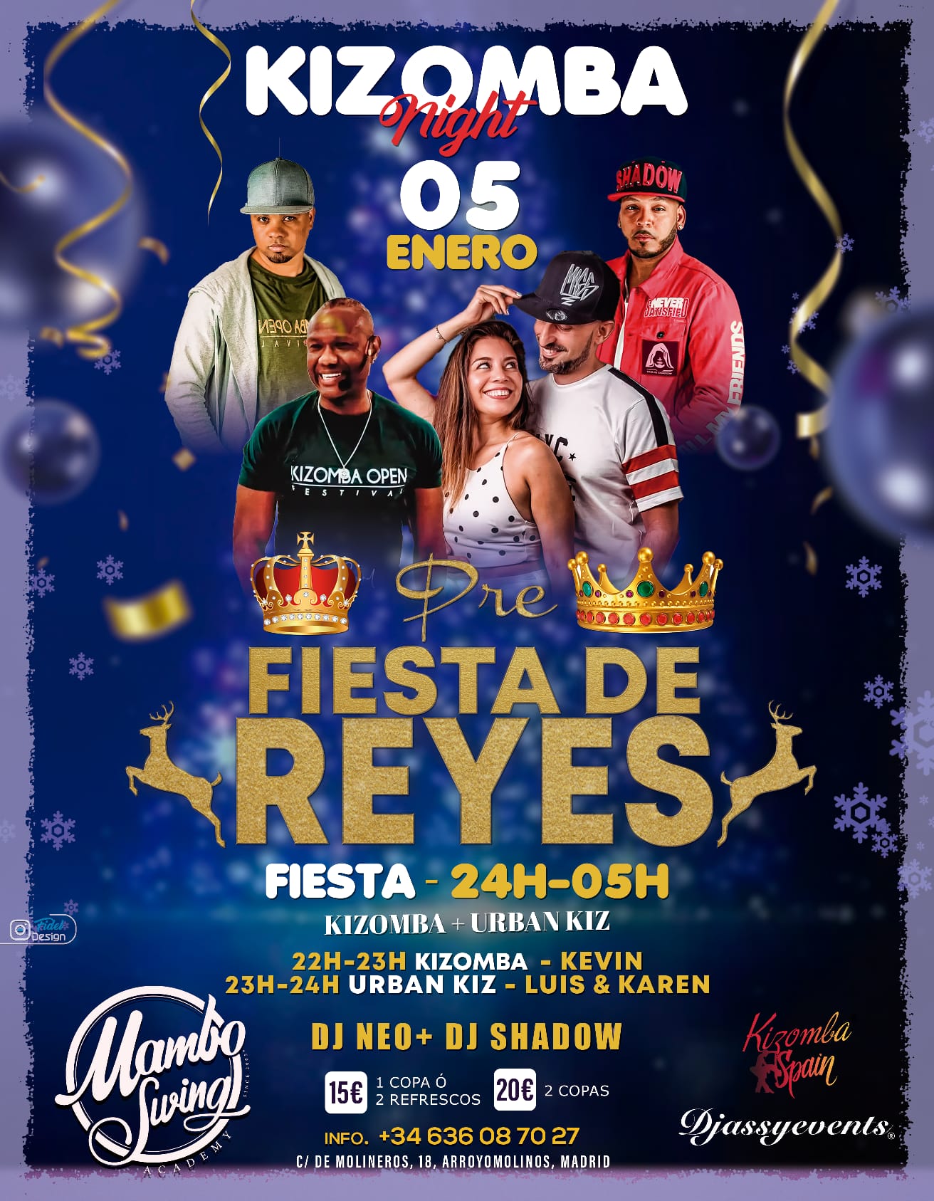 KIZOMBA NIGHT "NOCHE DE REYES" MADRID