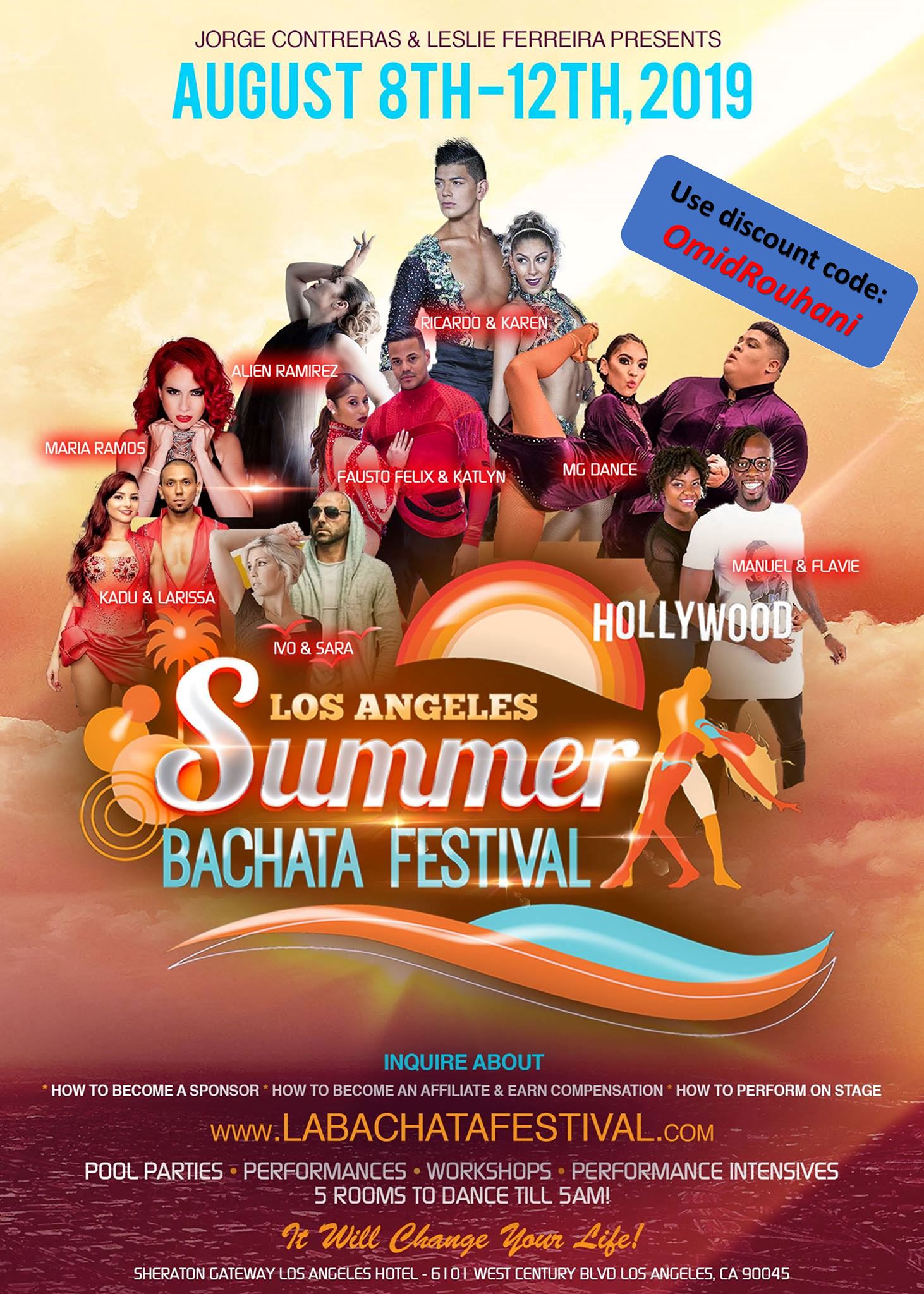Los Angeles Summer Bachata Festival (Discount Code)