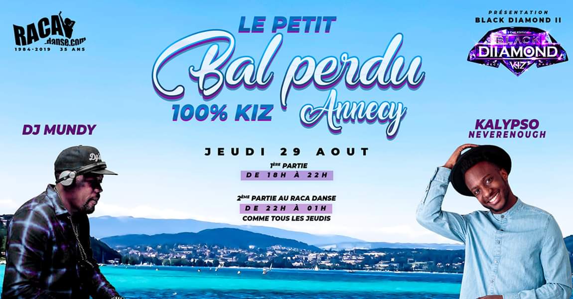 100% Kizomba P'tit Bal perdu Annecy Présentation Black Diamond