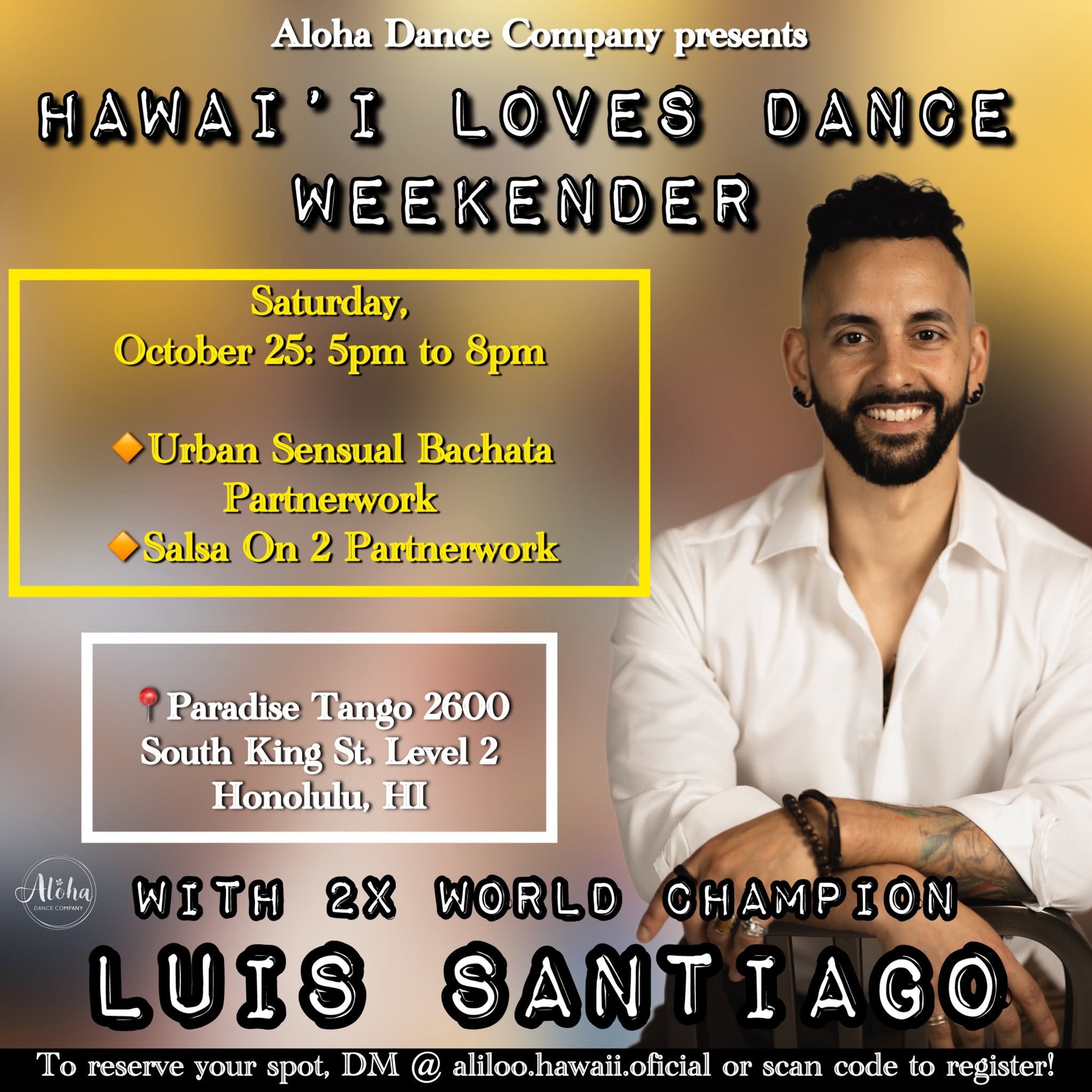 Hawai’i Loves Dance Weekender with Luis Santiago
