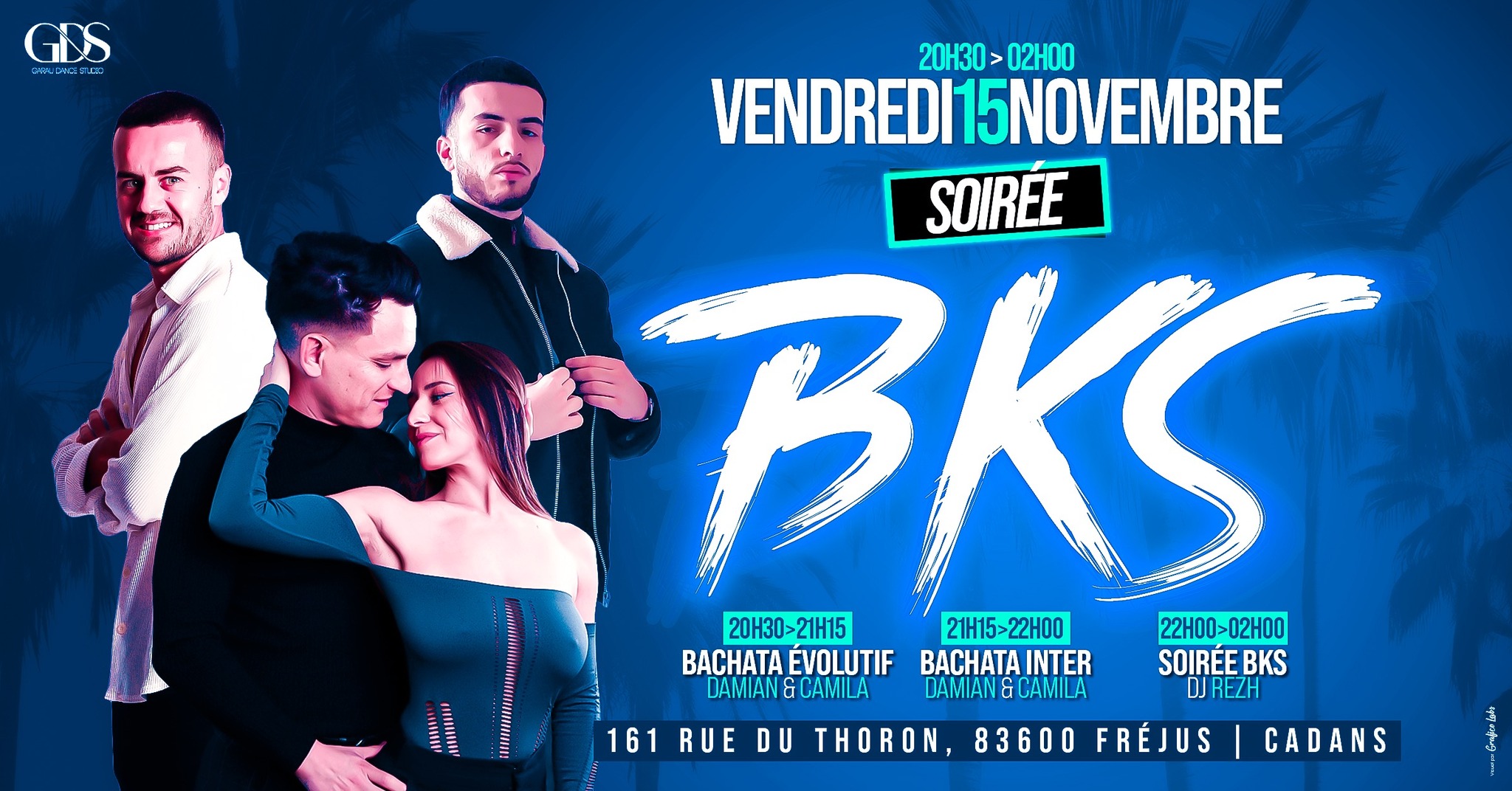 Soirée BKS 🩵 Bachata Kizomba Salsa ✨