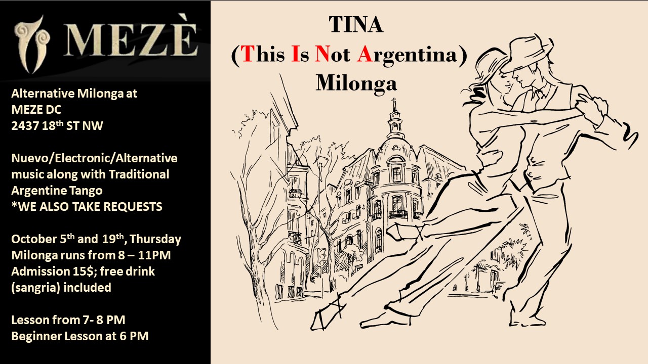TINA Milonga at MEZE