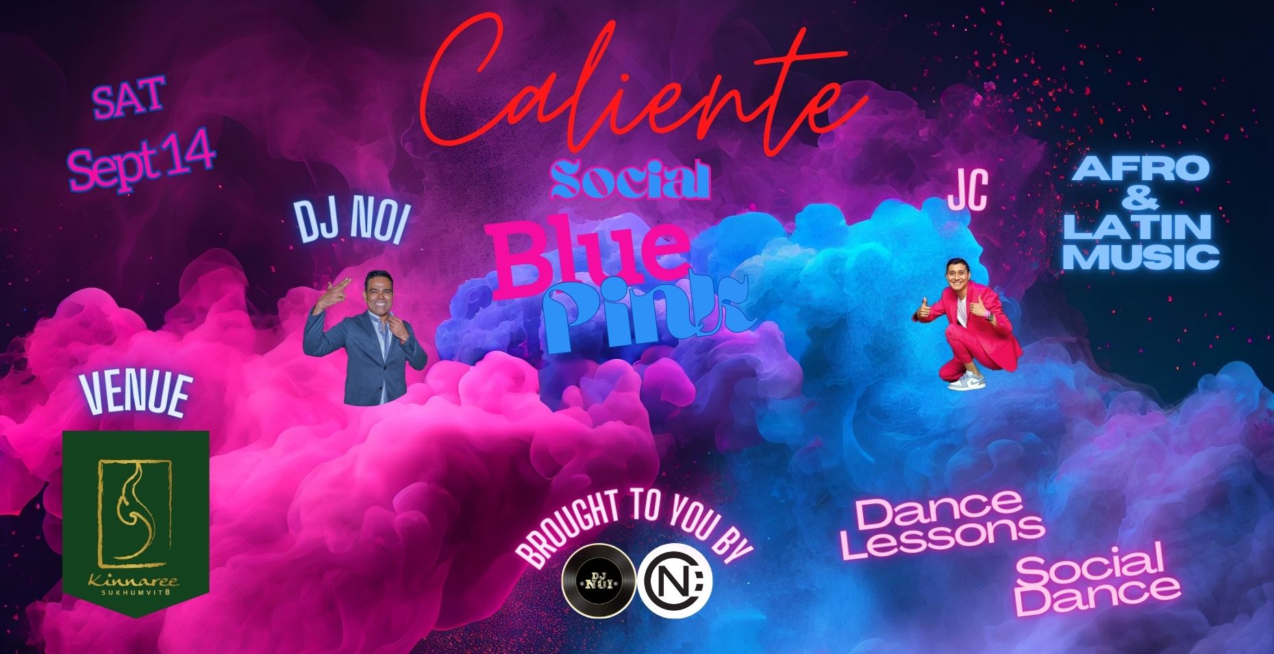 Caliente Social-Blue&Pink