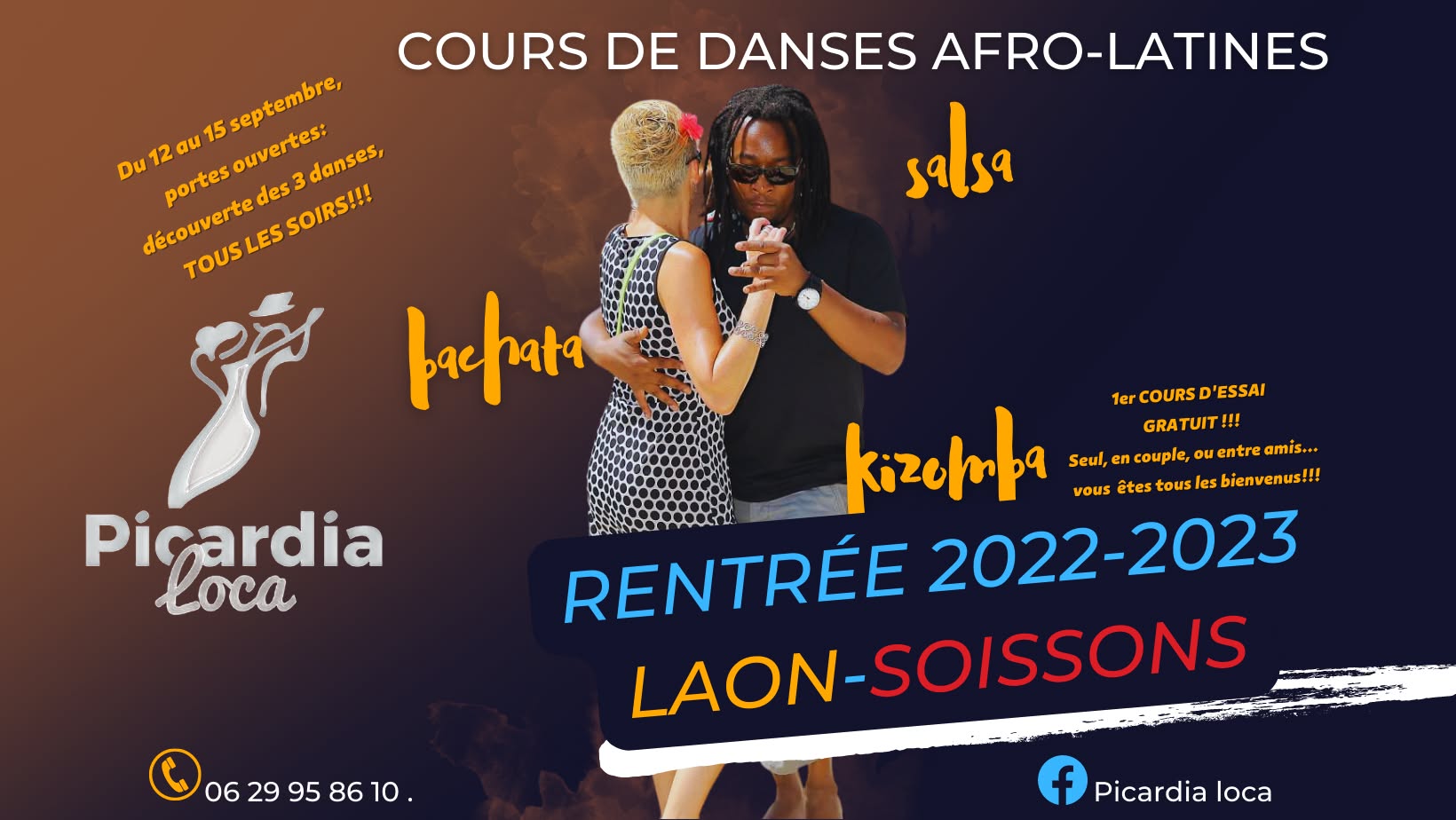 YÈP, LA RENTRÉE PICARDIA LOCA 2022-2023 Laon-Soissons "SALSA, BACHATA, KIZOMBA..."