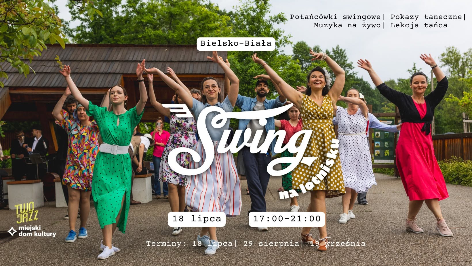 sWING NA LOTNISKU- potańcówka z muzyką na żywo, lekcją tańca i pokazami