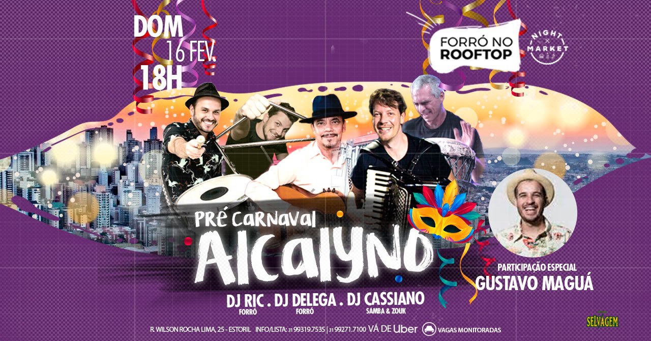 Domingo ✤ Forró No Rooftop ✤ Night Market