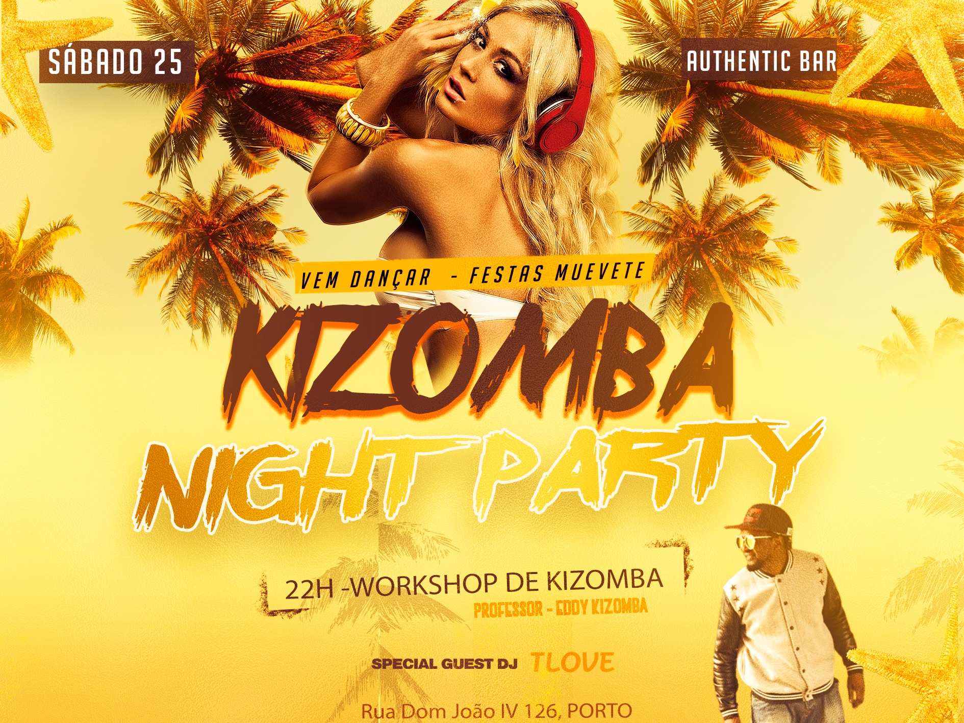 NOITE KIZOMBA NIGHT PARTY + AULAS DE KIZOMBA - PORTO