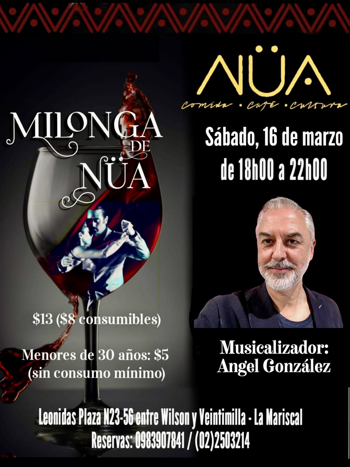La Quilonga, Milonga, en Café Nüa