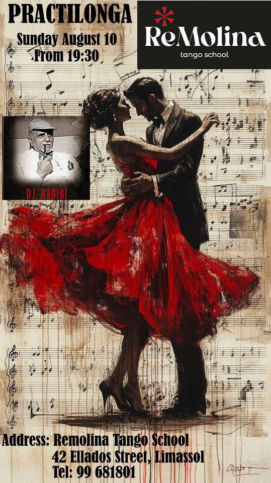 PRACTILONGA at ReMolina Tango Sunday 10 August